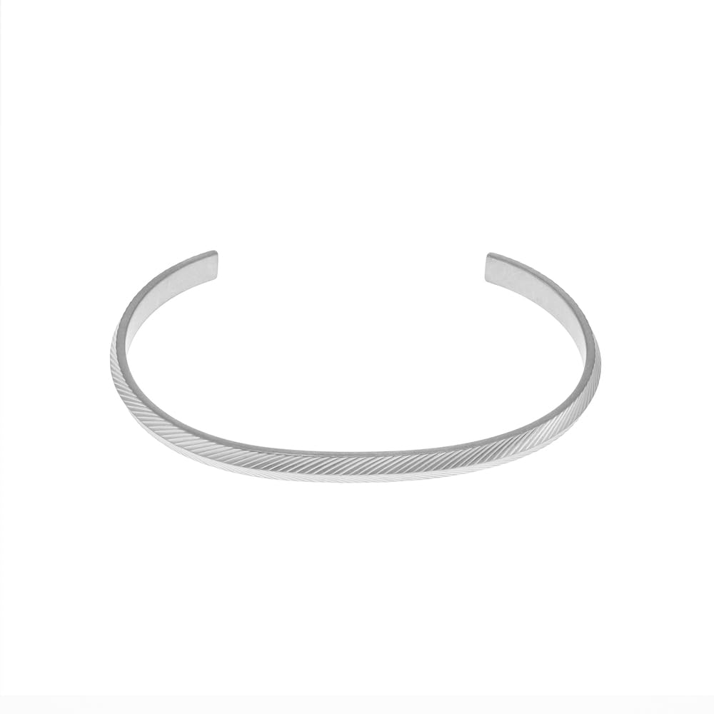 FOSSIL Herren Edelstahl mit offenem Armreif