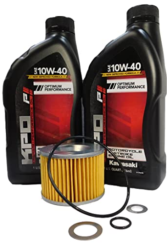 Compatible with Kawasaki Ninja 250 250R EX250 E F J SE OEM Oil Change Kit KAW09