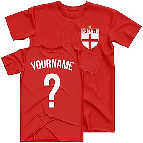 Personalised England Football T-Shirt for Kids Cover