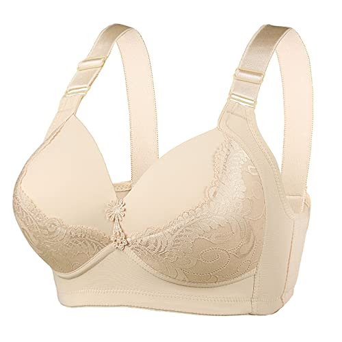 TURWXGSO Damen Spitzen BH ohne Bügel Gepolstert Yoga Spitze BH Bralette...