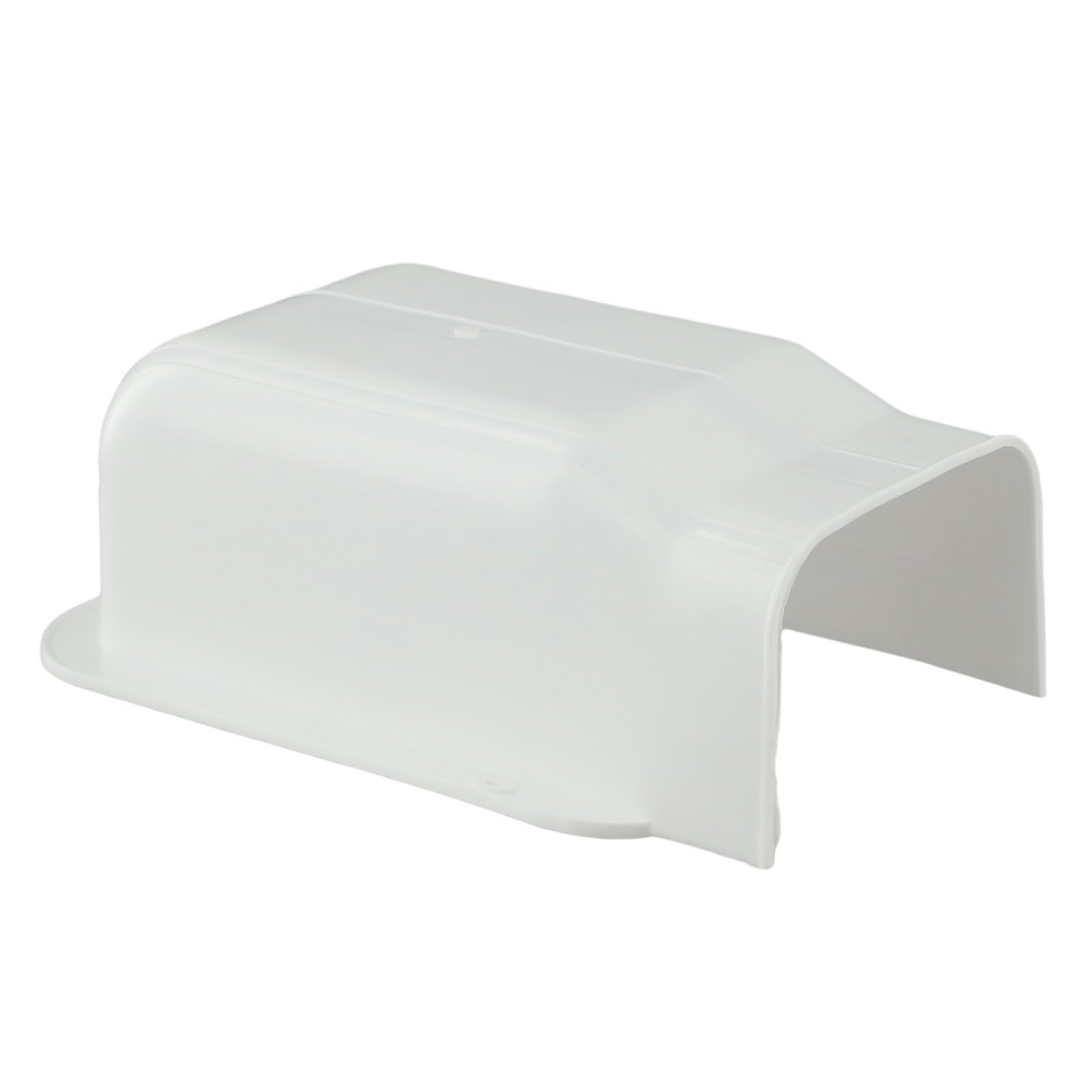 Carcasa decorativa de PVC blanco para aire acondicionado central, 100 x 65 mm, 3 unidades de CA 6P, juego de línea para tubo de protección, fácil de instalar