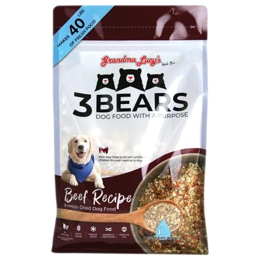 3 Bears Beef Dog Food - 8lb