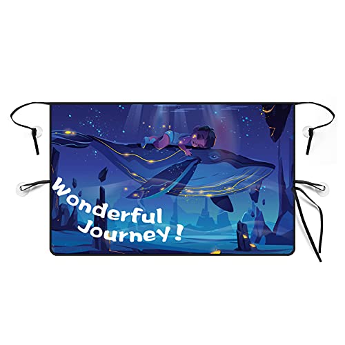 Maxpart Car Side Rear Window Suction Cup Door Sun Shade Curtain Window Cover Sun Shield Blinds for Cars Trucks SUVs Sun UV Blocker Sunshade Screen Protector, 1 Shade & 4 Suction Cups