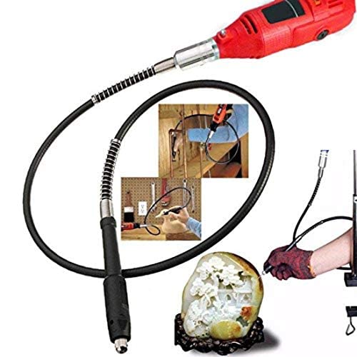 Image of DIY Crafts Pattern No # 6, Black Silver, 108cm * 2cm for Dremel 3000 4000 Electric Drill Rotary Grinder Tool Attachments Flexible Shaft Fits Pow (Pattern No # 6, Black Silver)