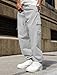 ZAFUL Casual Pants for Men Travel Joggers Fashion Drawstring Clothing Baggy Sweatpants Men with Pockets 2025 Light Gray XL