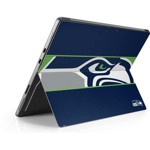 Skinit Tablet Decal Skin Compatible with Surface Pro 8 - Officially Licensed NFL Seattle Seahawks Zone Block Design