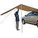 Produktbild wasserdichte Auto markise sonnenunterkunft, tragbare Auto Seite markise Rooftop Auto Sonne schelter für SUV, Auto Canopy Camper anhänger Zelt Sonne Schatten für Camping, im freien, Reise, 440x200cm