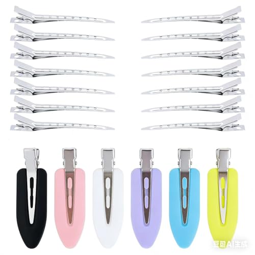 Set de 20 Pinzas de Pelo Metálicas - Clips de Aligátor miniatura 1