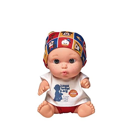 Juegaterapia Muñeco Baby Pelón, Diseñado por Disney, Juguete Solidario con Olor a Vainilla - 20 x 10 x 20cm