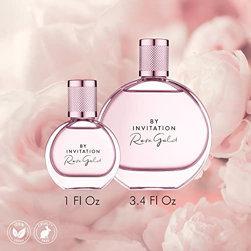 By Invitation Rose Gold From Michael Bublé Fragrances, 3.4 Fl Oz | Women’s Perfume | Pear, Rose, Praline, Vanilla Perfume | Eau De Parfum | Gift For Women | Vegan & Cruelty Free #TOP4