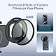 JJC Magnetischer Telefonfilteradapter mit CPL-Filter-Set für iPhone 14, 15, 16, 14, 15, 16 Pro, 14, 15, 16 Plus, 14, 15, 16 Pro Max, Stativ- und Video-Zubehörhalterung, 67 mm