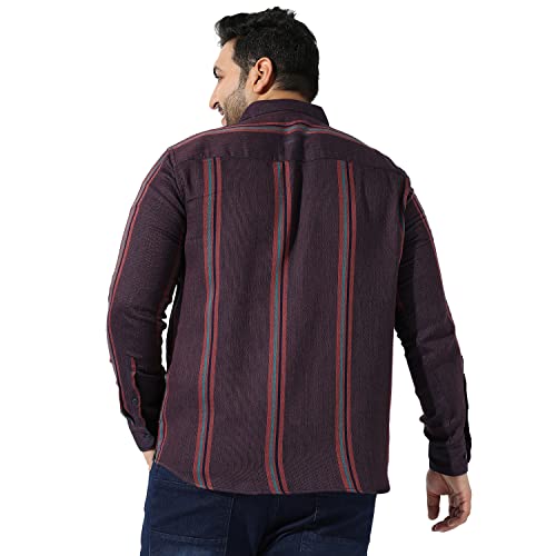 Image of Instafab Plus Men's Button Up Regular Fit Shirt for Casual Wear Modern Clothing Shirt Crafted with Regular Sleeve, Comfort Fit & High-Performance for Everyday Wear