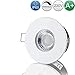 Produktbild lambado® Premium LED Spots Dimmbar für Badezimmer in Weiss - Moderne Deckenstrahler/Einbaustrahler IP65 für Außen inkl. 230V 5W GU10 Strahler warmweiß - Hell & Sparsam