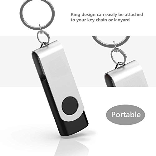 Aiibe 10Pcs 16Gb Usb 2.0 Flash Drives Bulk 10 Pack Swivel Usb Memory Stick 16 Gb Thumb Drives Zip Drive Jump Drive With Led Indicator (16G, 10 Pack, Black) #TOP6