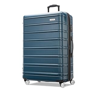 Samsonite Omni 2 Hardside Expandable Luggage with Spinner Wheels, Checked-Large 28-Inch, Nova Teal