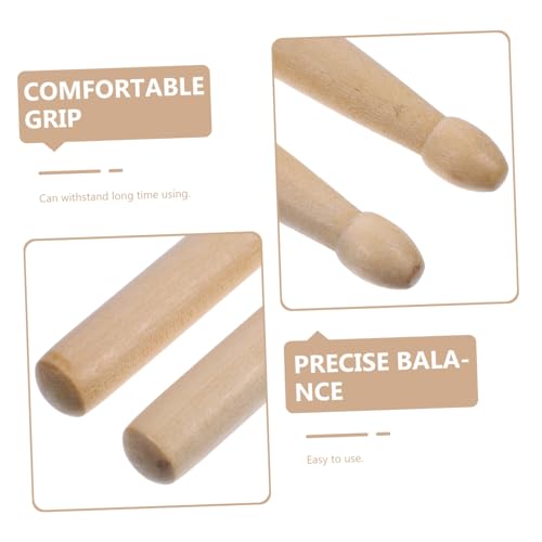 Baquetas Toddmomy, paquete de 6 pares para práctica y batería miniatura 2