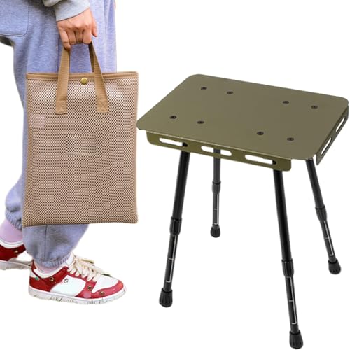 Mesa de picnic plegable portátil, antideslizante, duradera, ideal para dormitorios, conferencias, espacios pequeños, aulas, apartamentos, muebles compactos y versátiles
