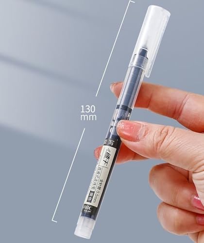 20 bolígrafos de tinta negra punta fina 0.5mm miniatura 4