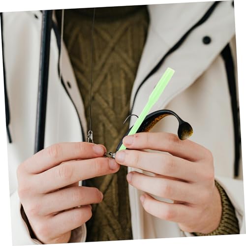 Totority 50pcs Glow Fishing Wire Sleeves para pesca nocturna miniatura 5