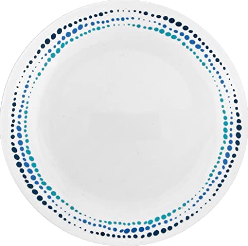 Corelle 18-piece Dinner Set, Mystic Grey, Service for 6, Chip Resistant Dinnerware, includes 26cm dinner plates, 17cm salad / side plates and 530ml soup / cereal bowls