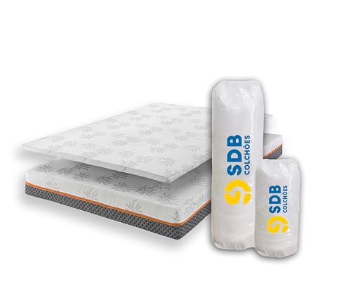 Kit Colchão de Molas Ensacadas e Pillow Top Casal D33 SDB Colchõe...