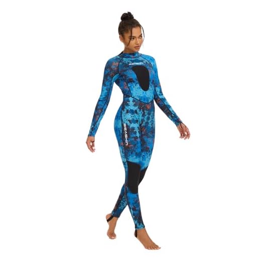 Seaskin Spearfishing Wetsuit for Womens, 1.5mm 3mm Neoprene Full Body Diving Suits