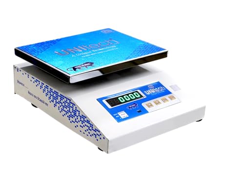 Image of UNItech Digital Electronic Weighing Scale: Precise 30 KG Capacity with 01gm Accuracy and 200*250 mm Platter Size