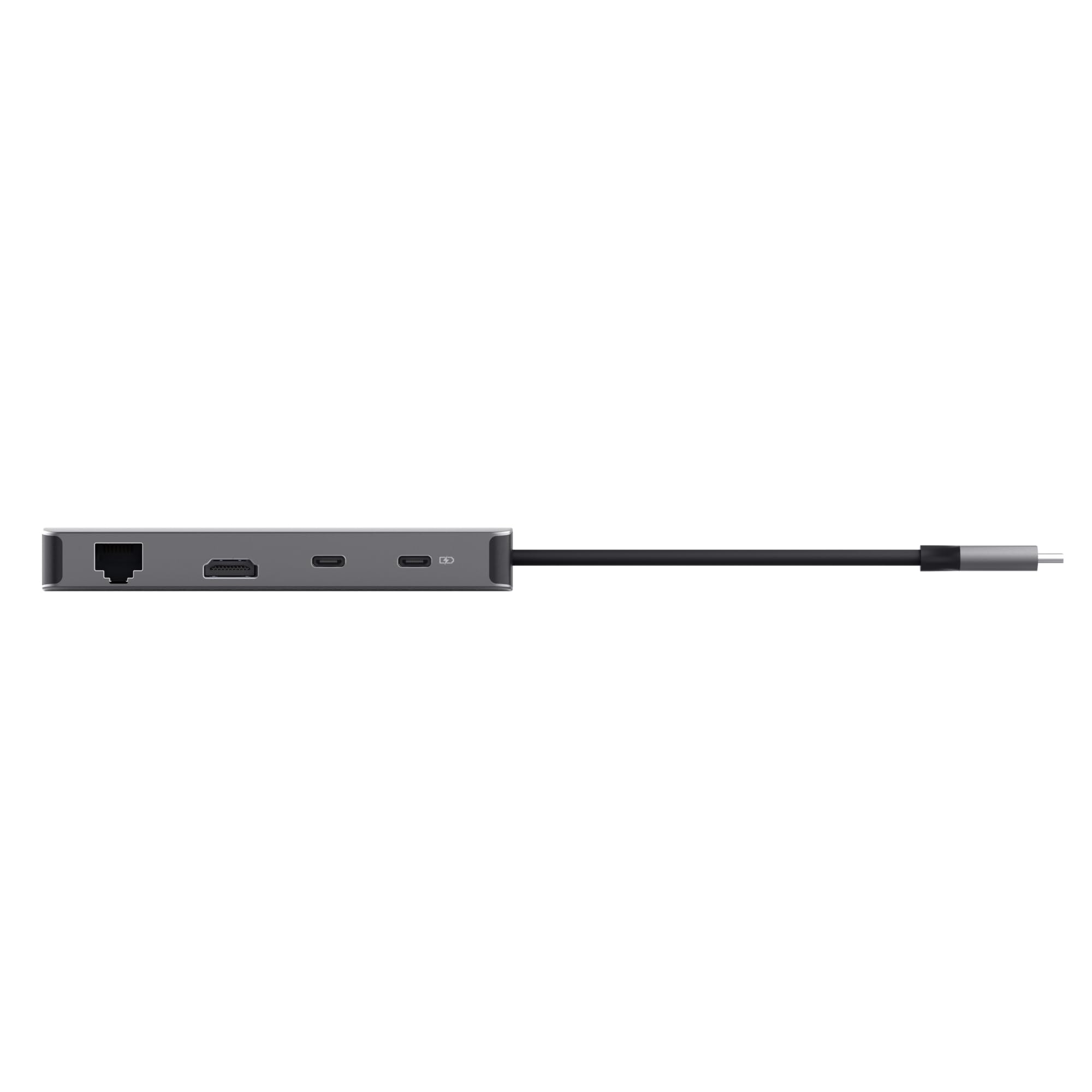 Trust Vylor Hub USB C 8-in-1 Adattatore HDMI 4K@60Hz, Gigabit Ethernet, Lettore di Schede MicroSD/SD, USB-C USB-A, Porta di Ricarica 100W, Docking Station PC Computer Portatili Dell HP MacBook