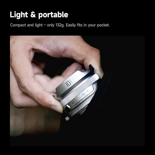 Image of Brightin Star MF 10mm F5.6 II Fisheye Lens for Canon EF-M Mount Mirrorless Cameras, Manual Focus Prime APS-C Lens Fit for M6,M50,M5,M3,M200,M10,M100,M,M2 (Black)