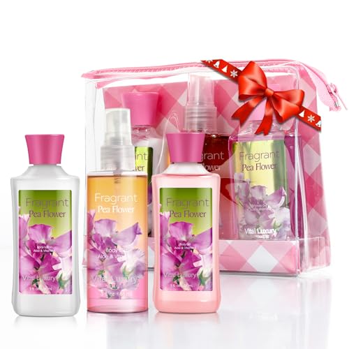 Vital Luxury Bath & Body Care Travel Set Pea Flower