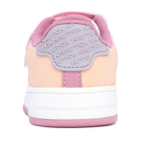 Nautica Kids Girls Sneakers with Adjustable Strap and Bungee Straps | Comfortable Casual Shoes (Toddler/Little Kid)3