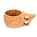 Kitchnexus Zaino Kuksa in stile nordico Tazza tazza in legno per campeggio Escursionismo Sopravvivenza Tazza da tè Bushcraft