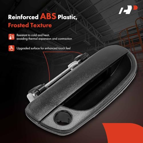 A-premium Front Passenger Side Exterior Door Handle with Keyhole Compatible with Hyundai Accent 2000-2006, Textured Black by A-premium - Used condition - Image 3