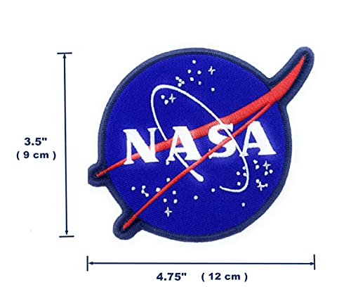NASA Patch Embroidered Iron on Patches Space Patch Sewn on Official Logo Patches Embroidery Souvenir Badge NASA Stores Online
