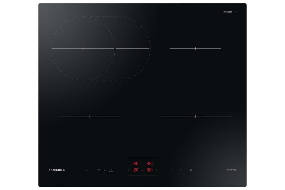 Samsung Slim Fit Induction Hob NZ64B4015FKU1 with Oval Ring and Remote Monitoring, Black
