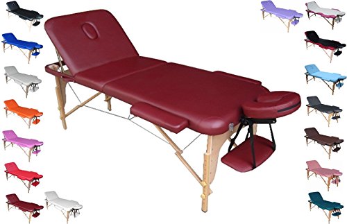 polironeshop Profi-Liege tragbar und faltbar für Massagen, Physiotherapie, Haarentfernung, Maniküre und Pediküre