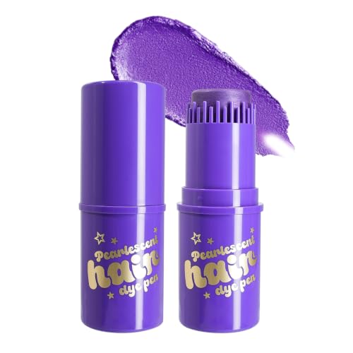 Craie pour cheveux, violet, teinture pour cheveux, lavable, peigne à craie