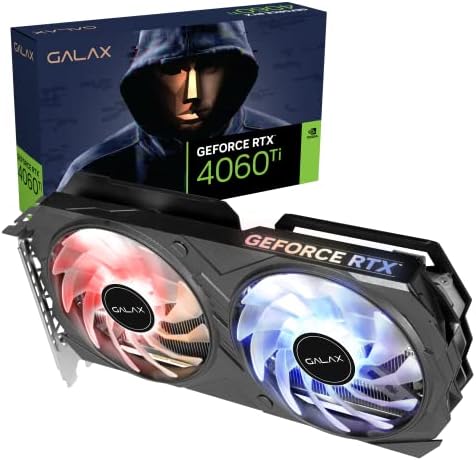 Placa de Video RTX 4060 TI 8GB GDDR6 128 Bits BLACK EX GALAX 46IS...