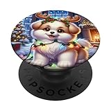 Photo Gallery kawaii christmas puppy: christmas tree design popsockets popgrip intercambiabile Photo Gallery kawaii christmas puppy: christmas tree design popsockets popgrip intercambiabile