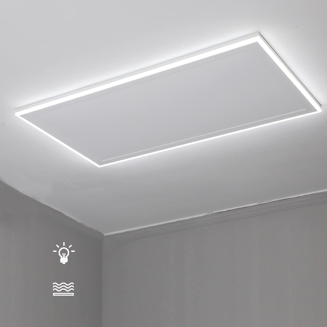 byecold 840 Watts Far Infrared Panel Heater Ceiling Mount Heater with