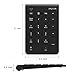 Wireless Number Pad, Jelly Comb N030 Portable Mini USB 2.4GHz 22-Key Financial Accounting Numeric Keypad Keyboard Extensions for Data Entry for Laptop, PC, Desktop, Surface pro, Notebook-Black