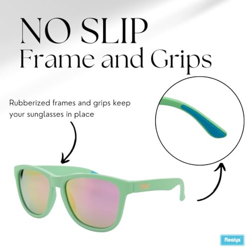 Image of Floating Sunglasses Rubberized Eddys | Polarized Water Repelling Lenses | No Slip Frame | Lightweight | Men and Women
