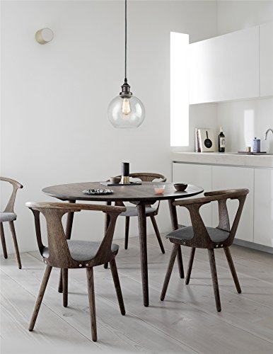 DAYCENT Industrial Vintage Seeded Bubble Glass Globe Pendant Light for Kitchen Island Orb Hanging Lighting, Bronze - Image 4