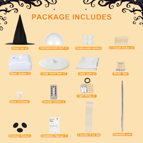 2Pcs Halloween Decorations Outdoor Ghost Halloween Party Decoration Indoor - image 8