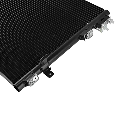 Image of TRQ A /C Condenser and Receiver Drier Assembly with Transmission Oil Cooler with Power Steering Cooler Compatible with 12-21 Dodge Challenger 09-21 Dodge Charger 2009-2021 Chrysler 300