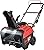 PowerSmart Snow Blower Gas Powered 21-Inch, 212cc Engine, LED Light, Single-Stage Snowblower PS21