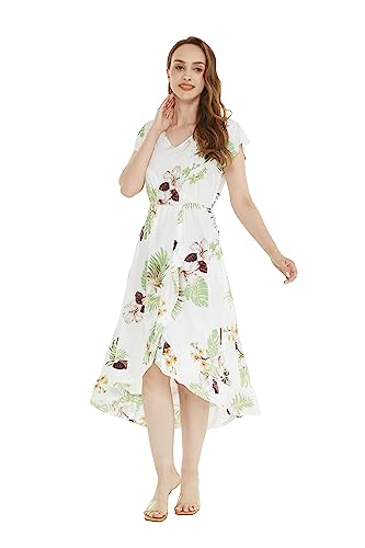 Image of Matchable Couple Hawaiian Shirt or Wrap Dress Signature Prints Pineapple | Sold Individually; Soft Rayon Fabric; Lightweight Comfort; Signature Tropical Prints; Vacation Ready