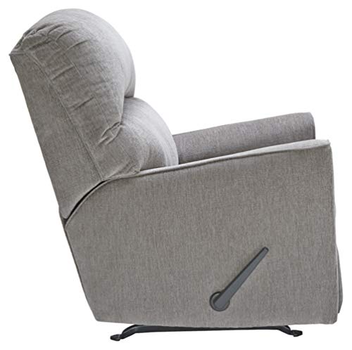 Signature Design By Ashley Altari Modern Nursery Manual Rocker Recliner, Light Gray #TOP6