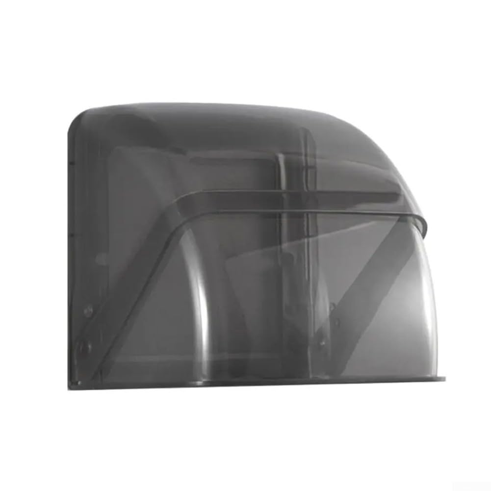 Reliable 86 Type Outdoor Waterproof Socket Box with Protective Rain Cover Made of Long Lasting PC Material (Transparent Black)