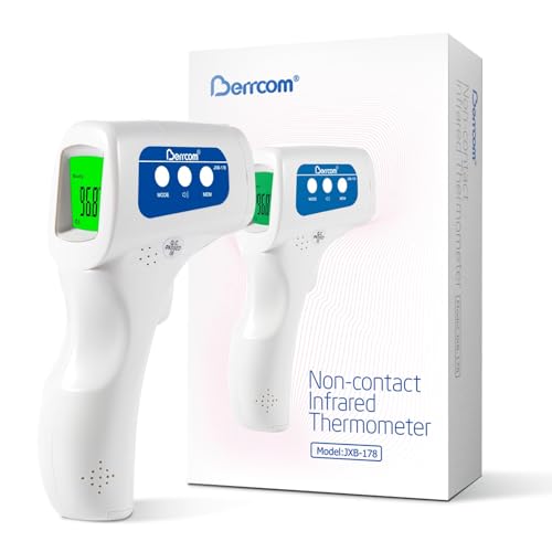 Berrcom Thermometer, 3 in 1 Contactless Infrared Fever Check Thermometer